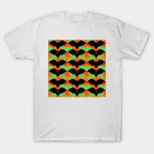 Bats And Bows Orange Green T-Shirt